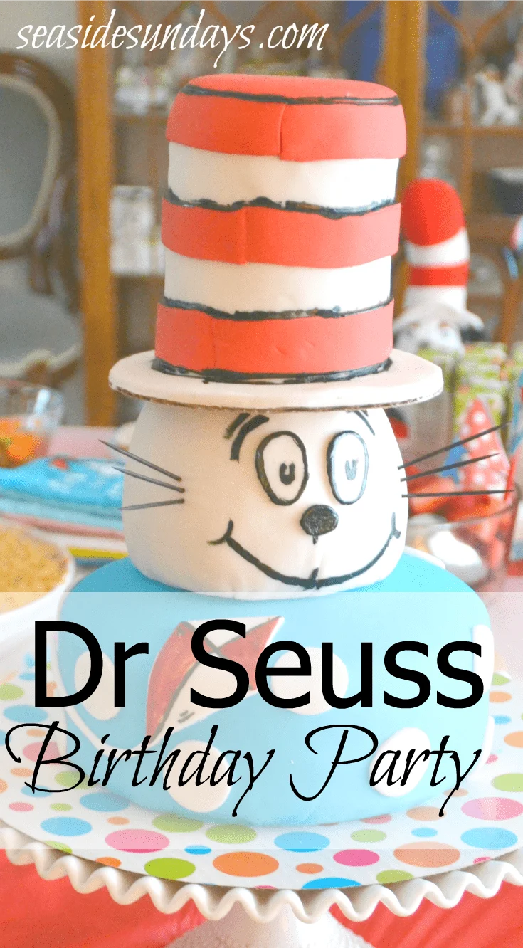 Dr Seuss Cat in the Hat party ideas via www.seasidesundays.com