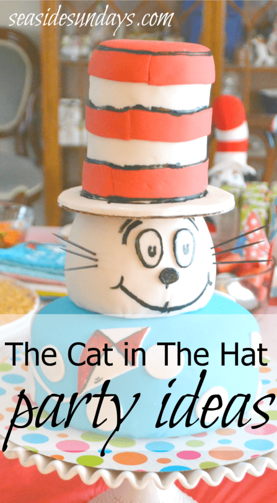 Dr Seuss Cat in the Hat party ideas via www.seasidesundays.com