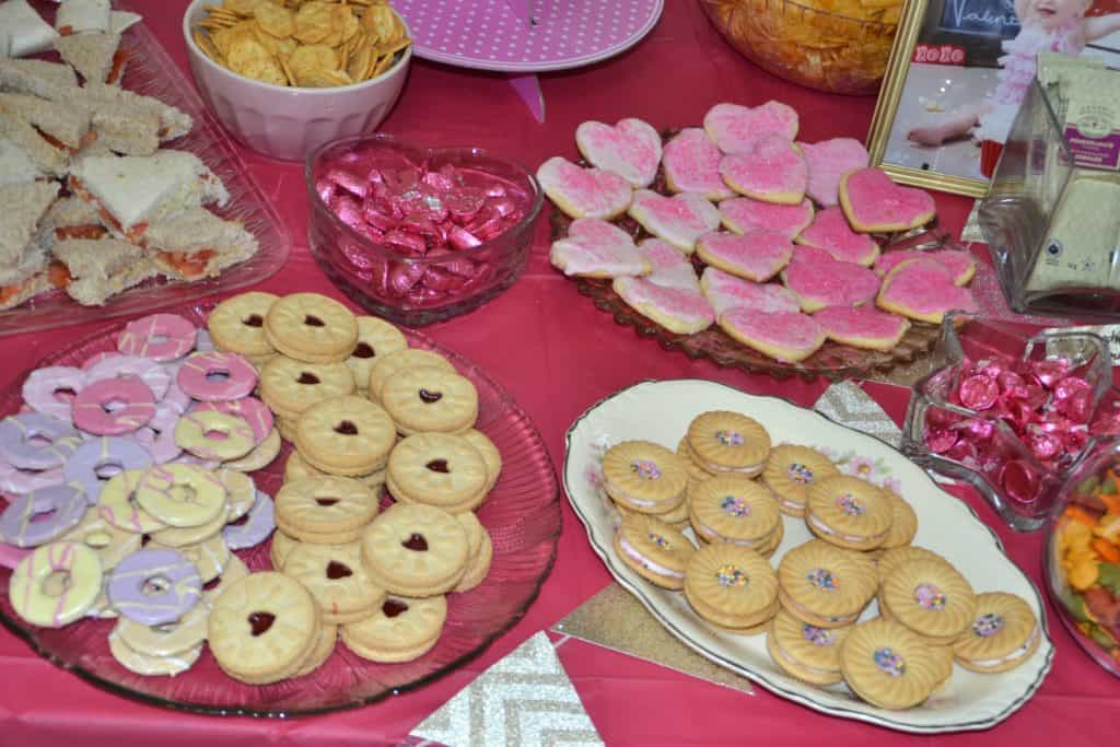Food for a pink and Gold party