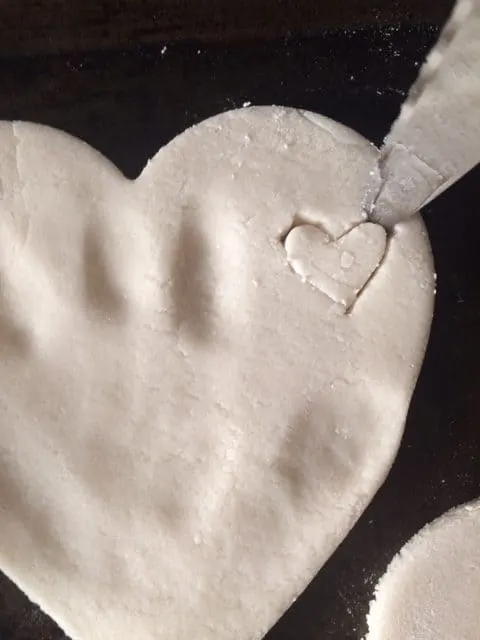 heart shaped handprint