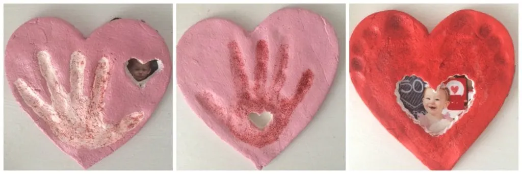 This is such a cute gift idea for grandparents! This hand print craft is perfect for Valentine's Day. You can easily make it with salt dough (the recipe is in the article). I love this fun DIY gift idea! #valentines Salt dough ornaments | salt dough recipe | keepsake | baby handprint ideas | grandparents gifts | father's day gifts 
