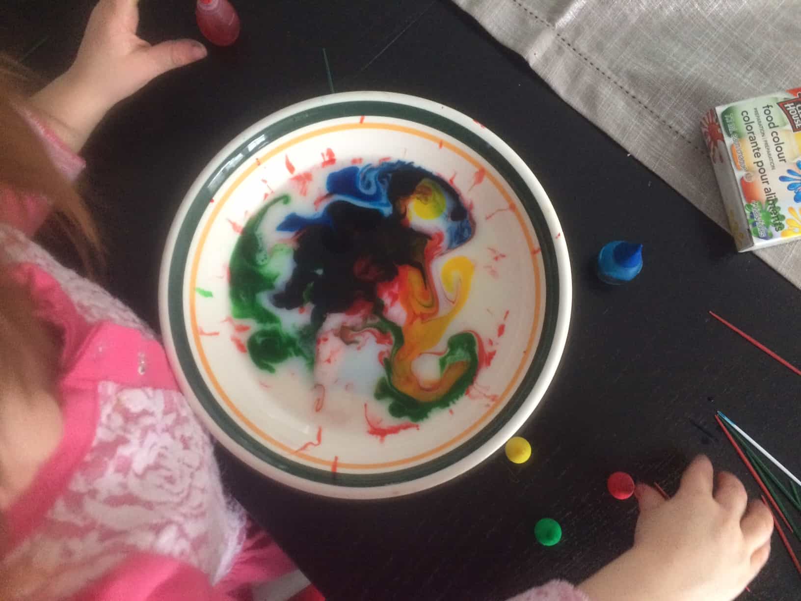 Toddler Science Magic Milk