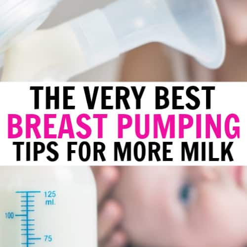 Mother with a baby and a breast pump - breast pumping tips for more milk