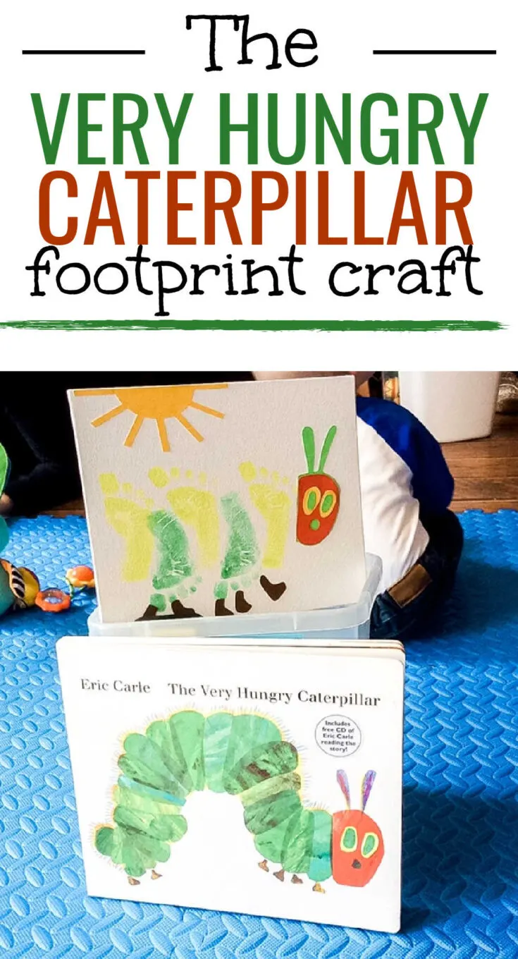 The Very Hungry Caterpillar Footprint Craft