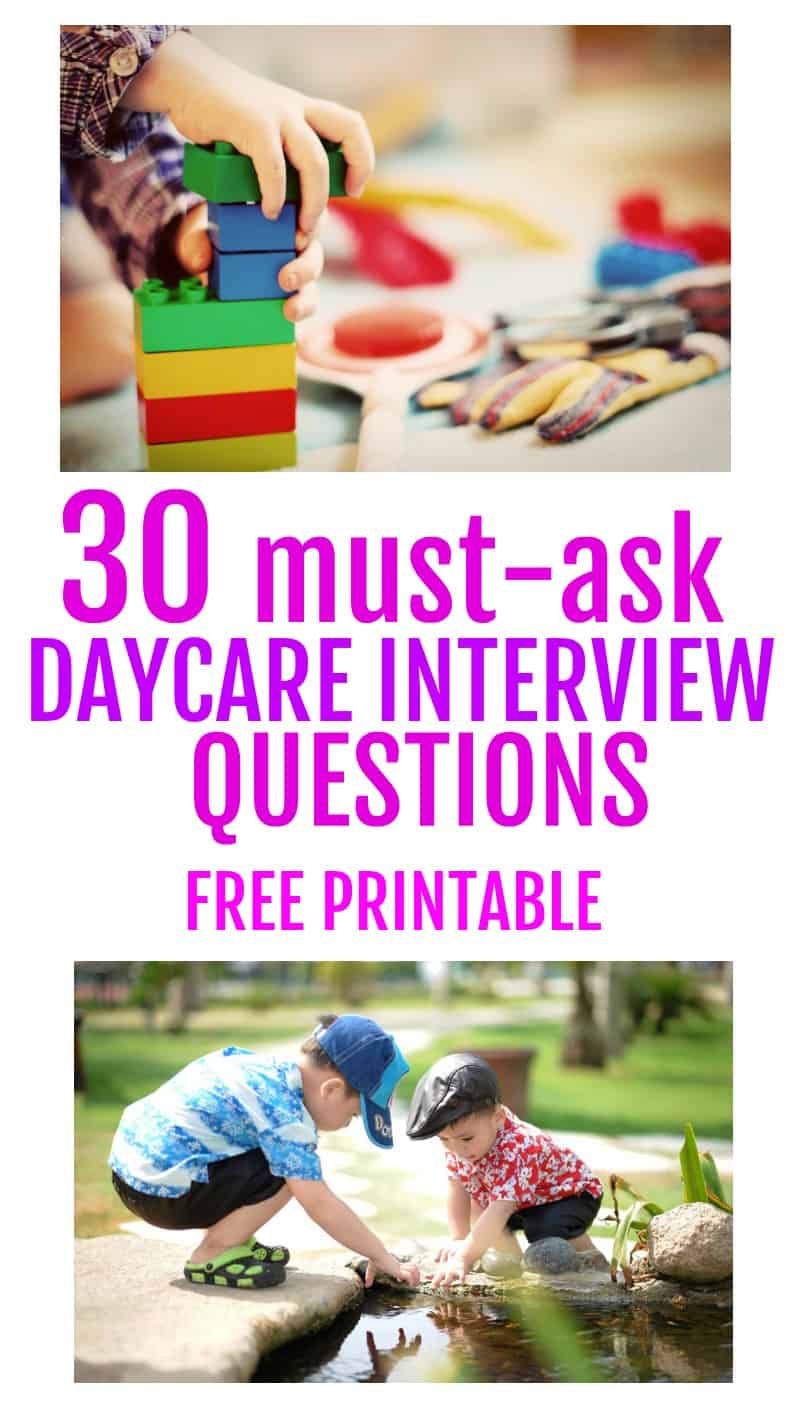 interviewing daycare providers