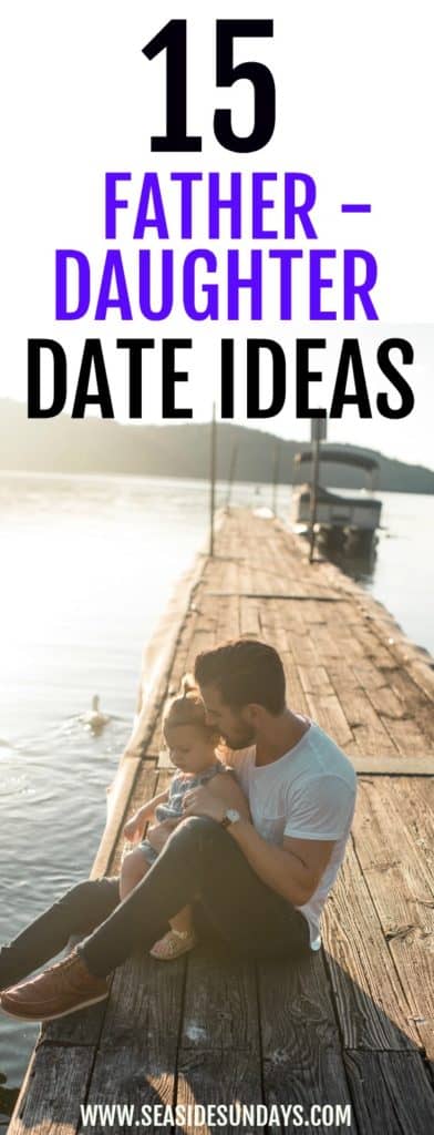 Great ideas for Father-daughter dates. Children will love spending time with dad with these fun activities. Perfect for Father's day or birthdays. Awesome frugal ideas for spending time together this summer. These daddy daughter dates ideas are great for toddlers and little girls. Give dad the gift of time by creating special memories together. If you are looking for some fun activities to do with your daughter this summer, these ideas will fit the bill!
