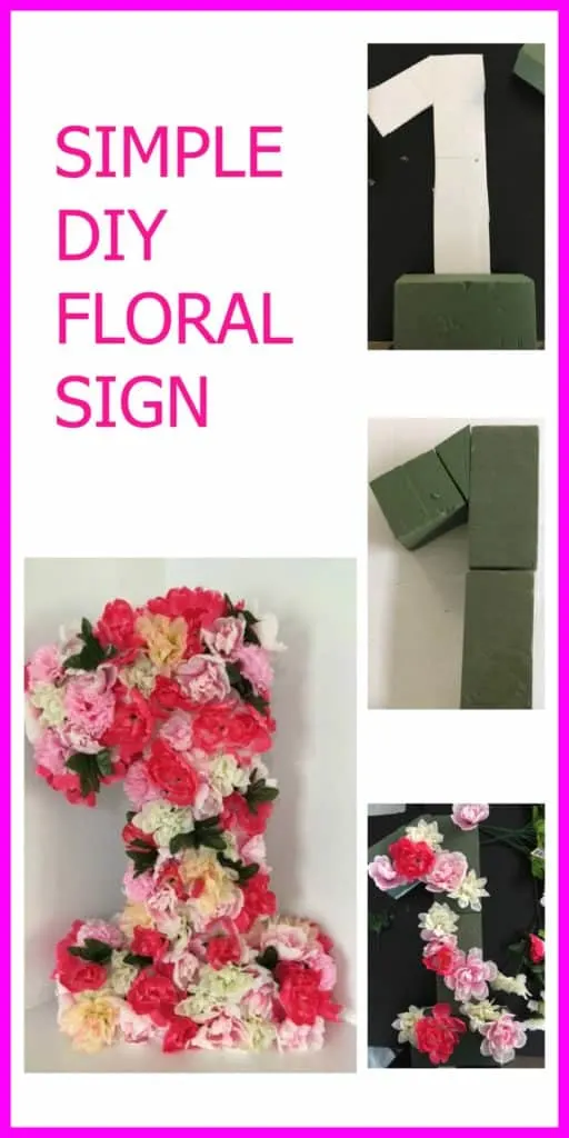 Easy DIY floral monogram awesome for weddings or birthday parties. Can't believe how easy this is to make