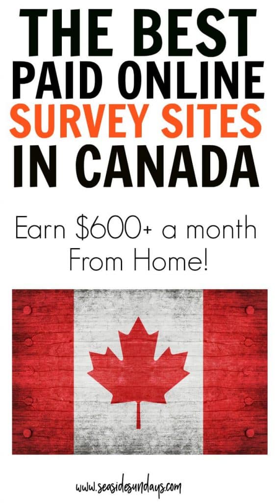 This list of the best paid online surveys in Canada is awesome! Make money online for taking surveys with these legit sites. Some of these survey survey sites pay cash and offer sign up bonuses of up to $25! Great ideas for stay at home moms and college students to make extra money online, from home!