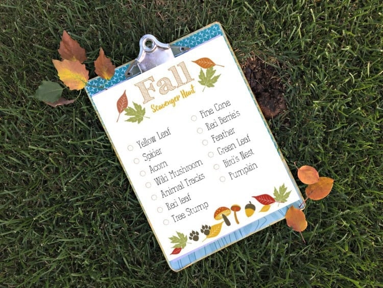 Fall scavenger hunt