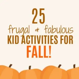 Fall Bucket List for kids. This is a great list of frugal fall activities for toddlers and preschoolers. Most of these activities for kids are free or cheap! Have fun this autumn and make memories. Free printable checklist of things to do with the kids this fall. Apple picking, pumpkin patch, sensory bins, fall crafts, Halloween activities for kids. Fall baking and outdoor activities.
