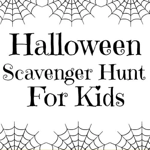Fun Halloween scavenger hunt with free printable. Great Halloween party game or for trick or treating. This scavenger hunt is great for older kids or younger children as you can modify it to suit the ages and number of kids. Children will love running around the neighborhood looking at the Halloween decorations and displays. This is a fun outdoor activity for fall, get outside and make the most of the crisp fall weather.