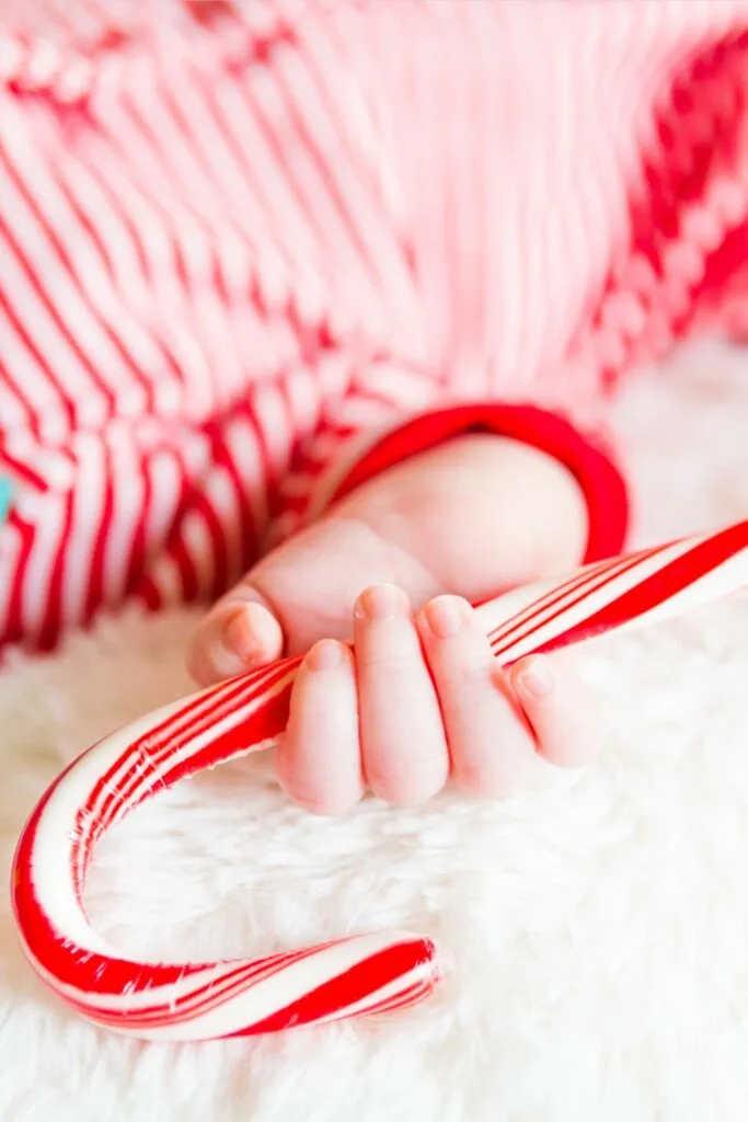 Christmas photos for baby's first Christmas