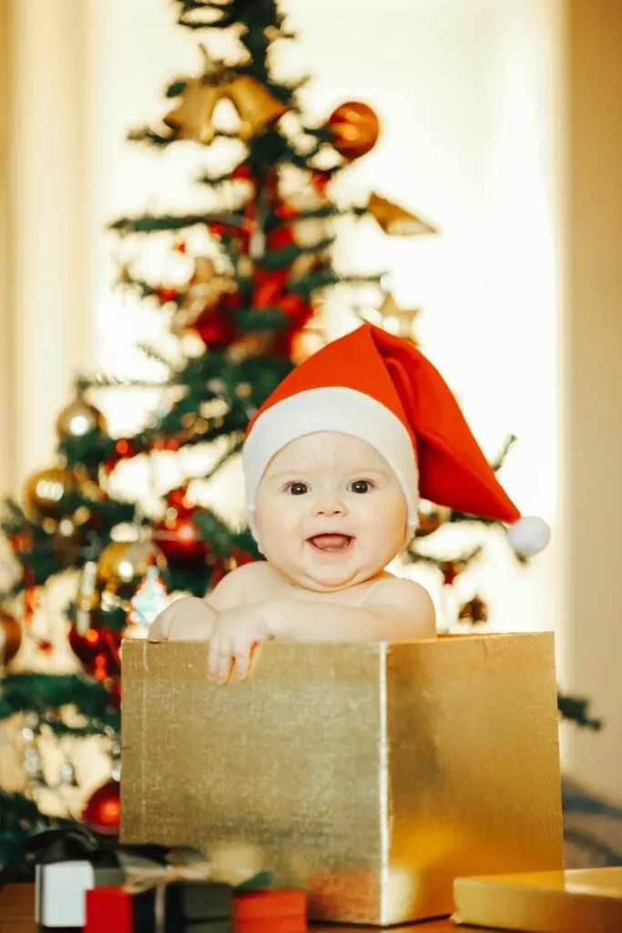 Christmas baby photos