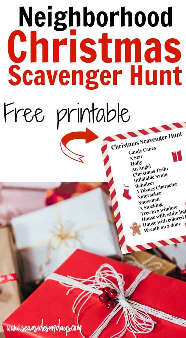 Free Printable Christmas Scavenger Hunt for Kids