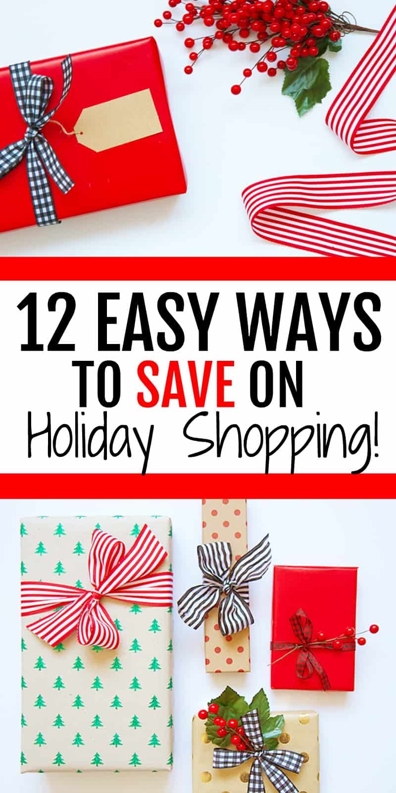 12 Easy Ways To Save On Holida!   y Shopping - save money on christmas gifts this year with these helpful tips that will take your holiday