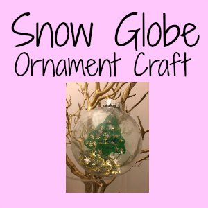 Easy Christmas craft for kids, make this snowglobe ornament for the holidays #christmas #holidaycrafts #ornaments