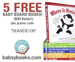 Canadian baby freebies -free baby stuff for 2020- use code SEASIDE100 for 5 FREE Baby board books.