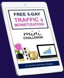 free blogging course on traffic from Lena Gott