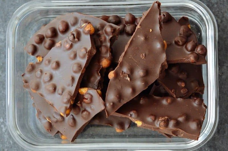 fertility friendly desserts, fertility diet chickpea chocolate bark