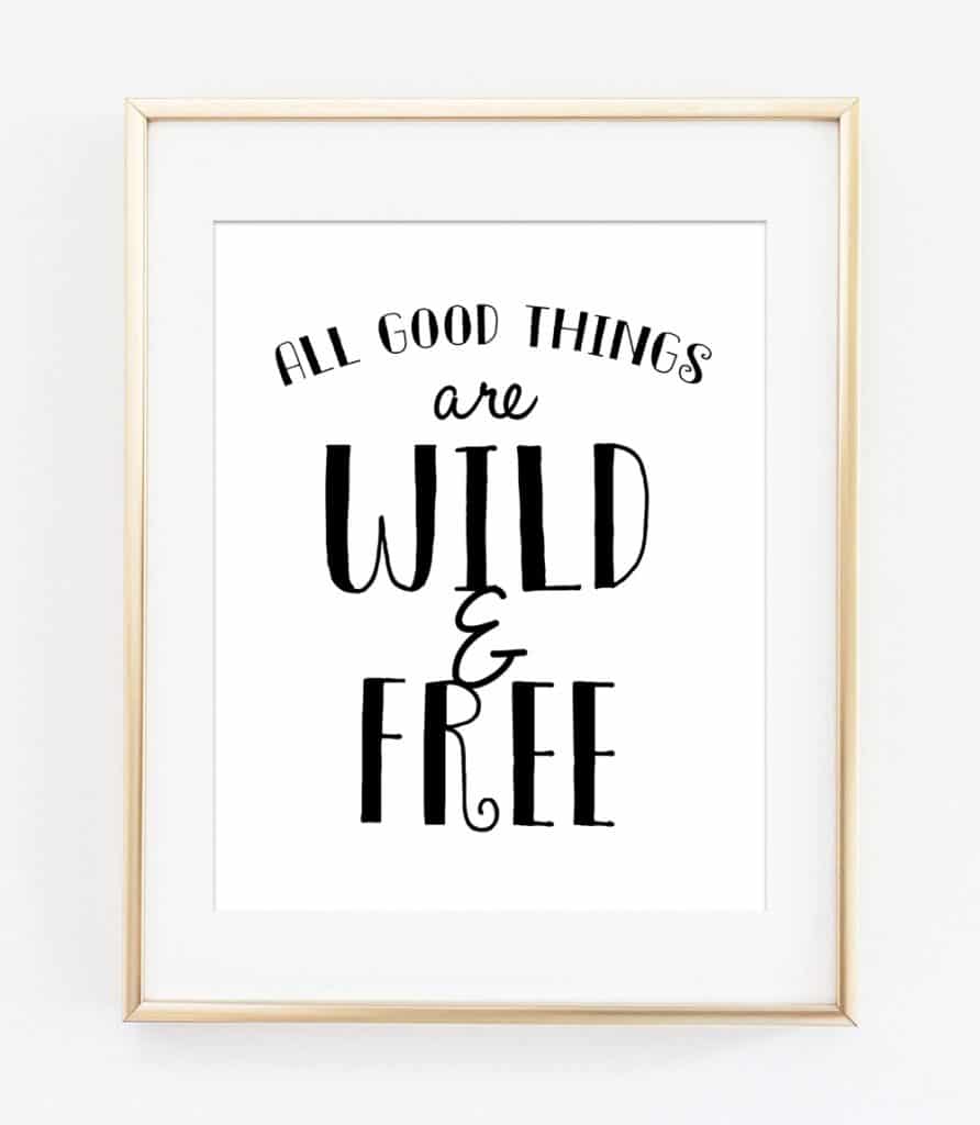 Black And White Free Printable Wall Art