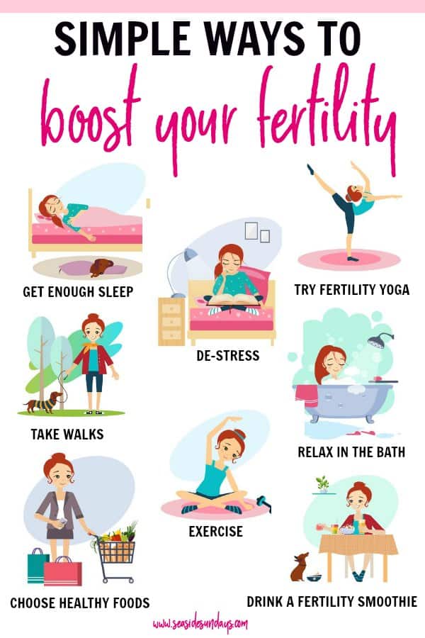 Boost your fertility| get pregnant faster with these lifestyle changes that can help reverse infertility naturally. Cure PCOS or infertility naturally with a healthy fertility diet, exercise and vitamins & supplements. If you are trying to conceive, this list will help you to improve your fertility fast. 