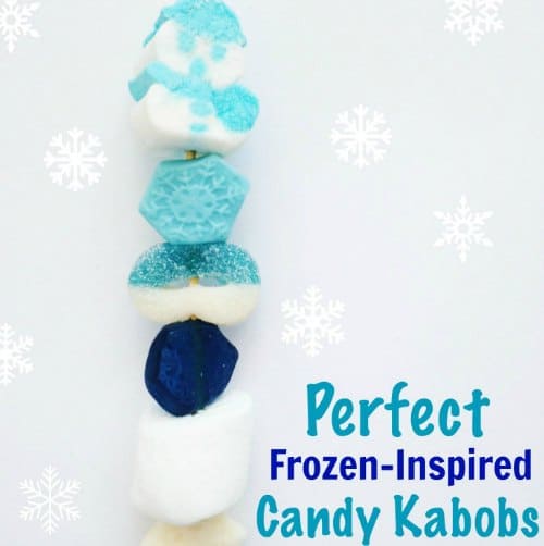 frozen inspired candy kabobs