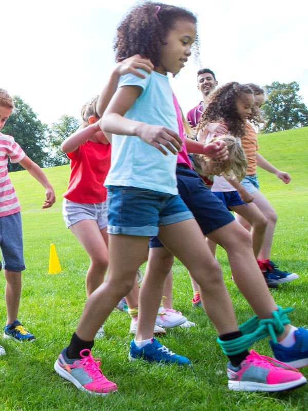 3-legged race party game for kids