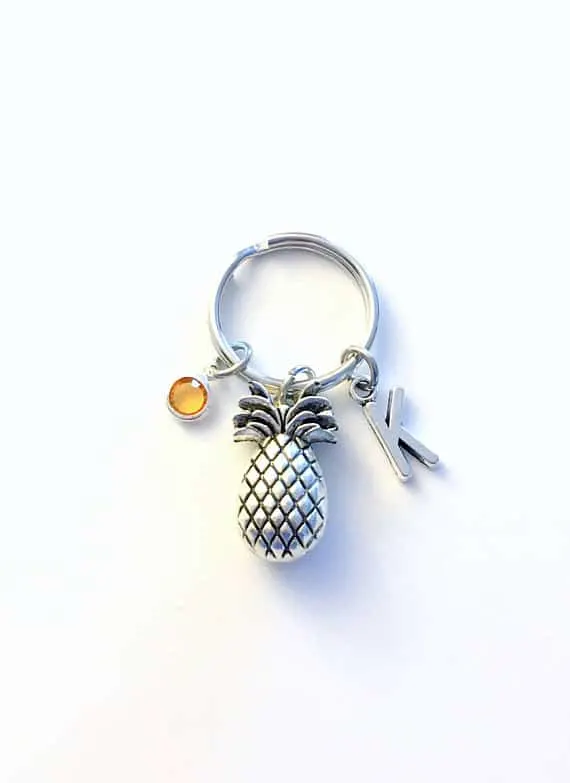 gift ideas for a friend struggling with infertility - fertility key chain pineapple