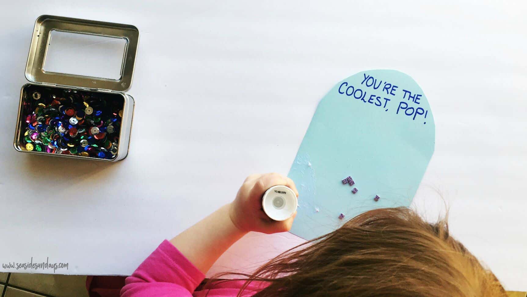 Easy Father's Day Popsicle Stick Craft For Preschoolers
