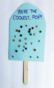 Easy Father's Day Popsicle Stick Craft For Preschoolers | Seaside Sundays