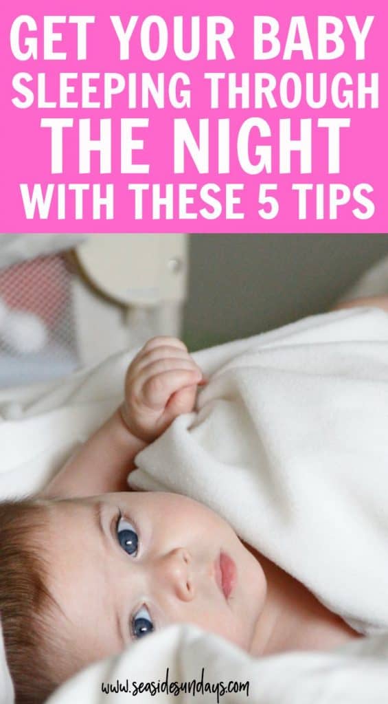 5 smart tips to get your baby sleeping through the night! If you aren't ready for sleep training, make sure you have created the optimal conditions for your baby to sleep all night long. Stop leaking diapers with Sposie booster pads and use blackout curtains on the walls. 