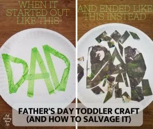Father's Day ideas - paper plate Father's day craft for kids