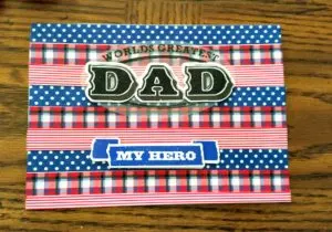 Father's Day ideas - washi tape card