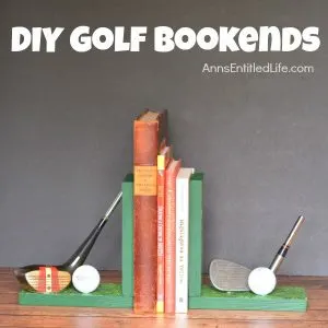 DIY Golf bookends - Father's day ideas - gift