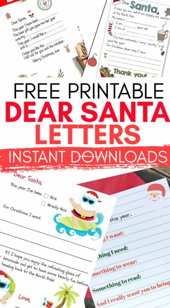 Free Printable Letter To Santa Templates 2023