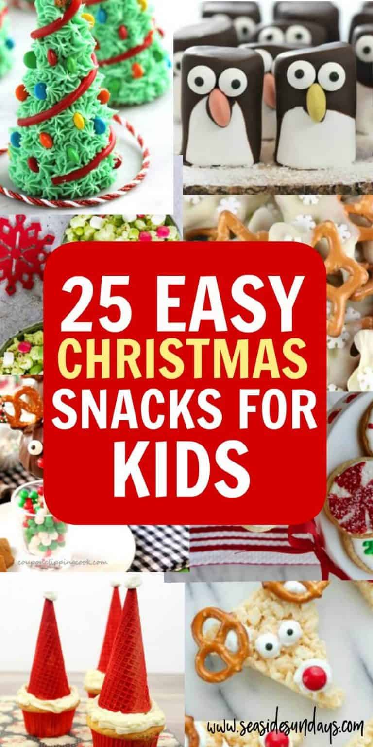 25 Cute Christmas Snacks For Kids | Seaside Sundays