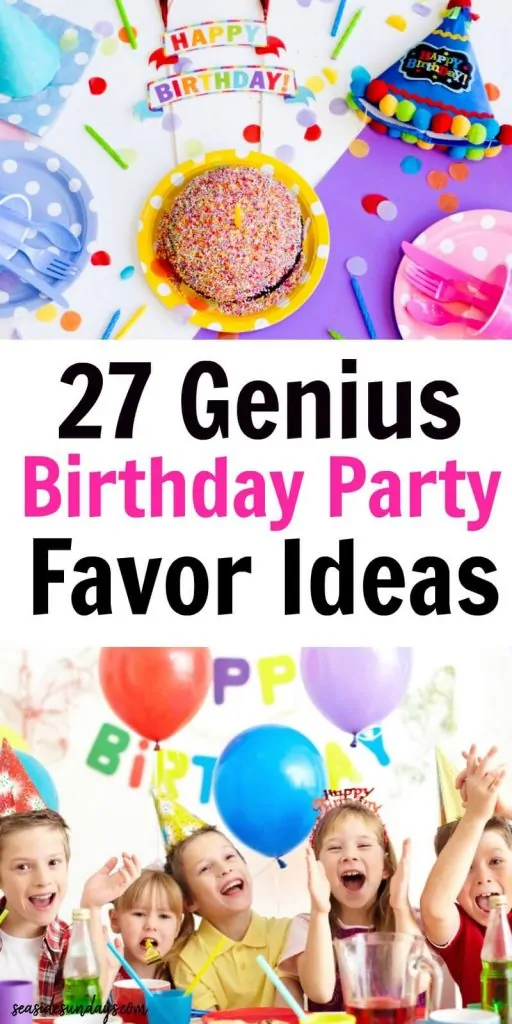Unique goodie bag ideas for birthday parties!