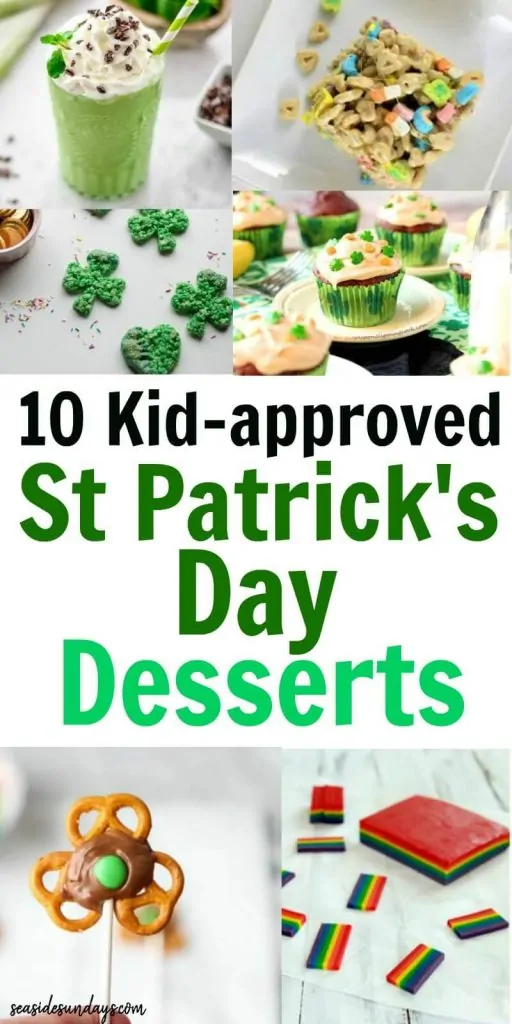 Kid-friendly St Patrick's Day desserts you can make together! These St Patrick'sst patrick's day party food ideas are great for class parties or daycare events! Wow everyone with these simple to make ideas that include gluten-free options that everyone can enjoy. If you are looking for some green snacks for preschool, check out this AWESOME list of St Patrick's day treats! 