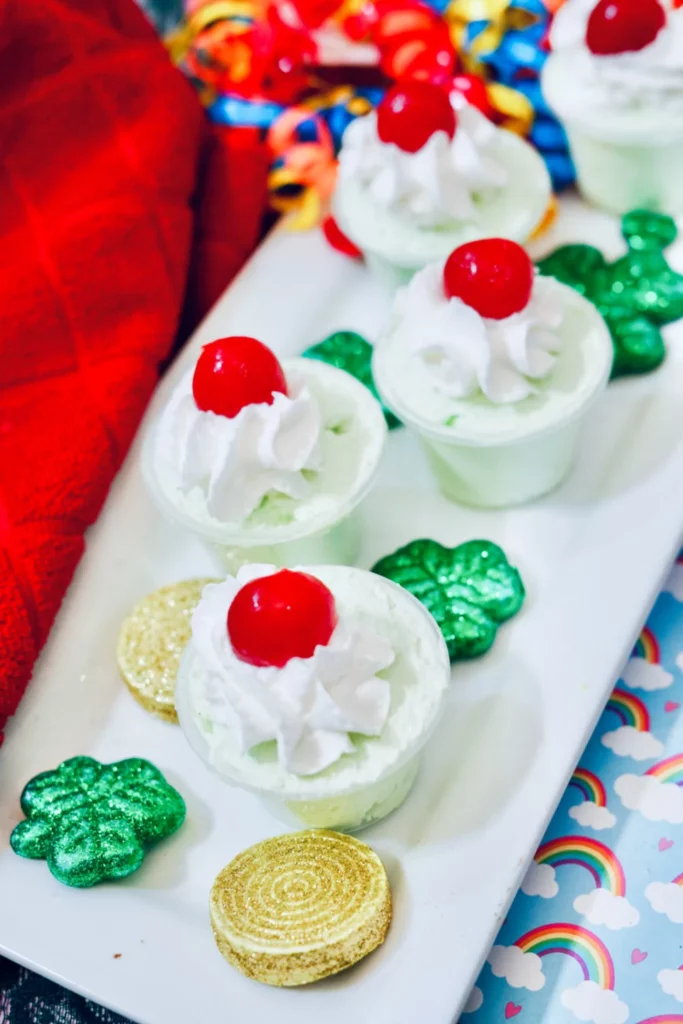 shamrock shake pudding cups