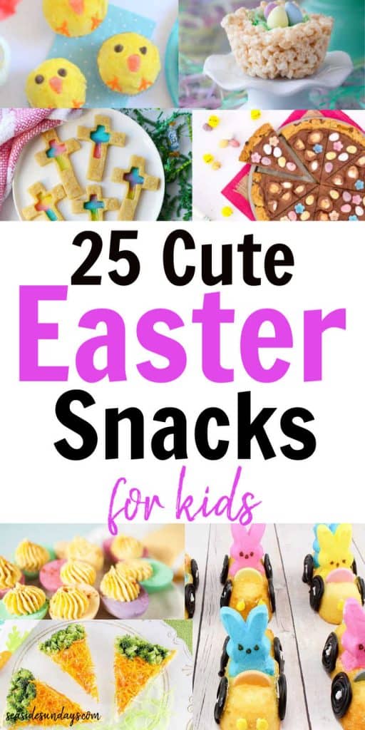 Cute Easter snacks for preschoolers! Tons of cute Easter ideas for school parties, Sunday school Easter events and family gatherings. If you are looking for cute Easter desserts and treats, this list is packed with great options including gluten-free, dairy-free and healthy Easter snacks for kids. 