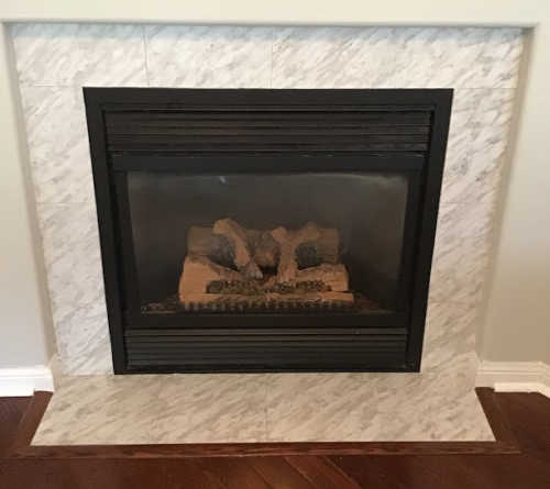 peel and stick fireplace tile marble