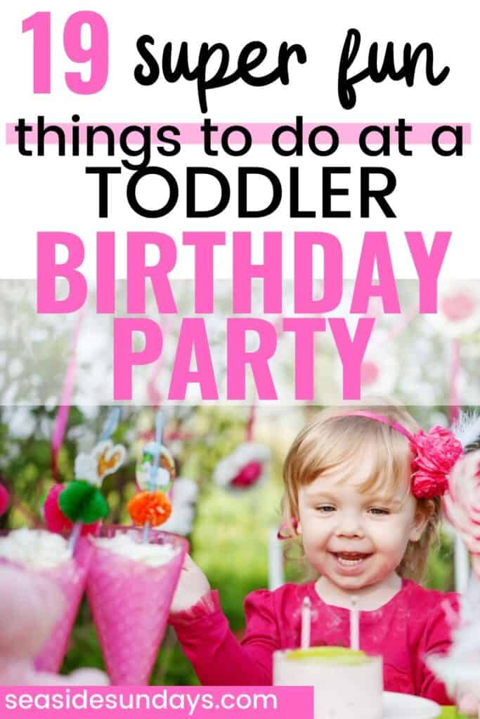 birthday party activities for 2 year olds