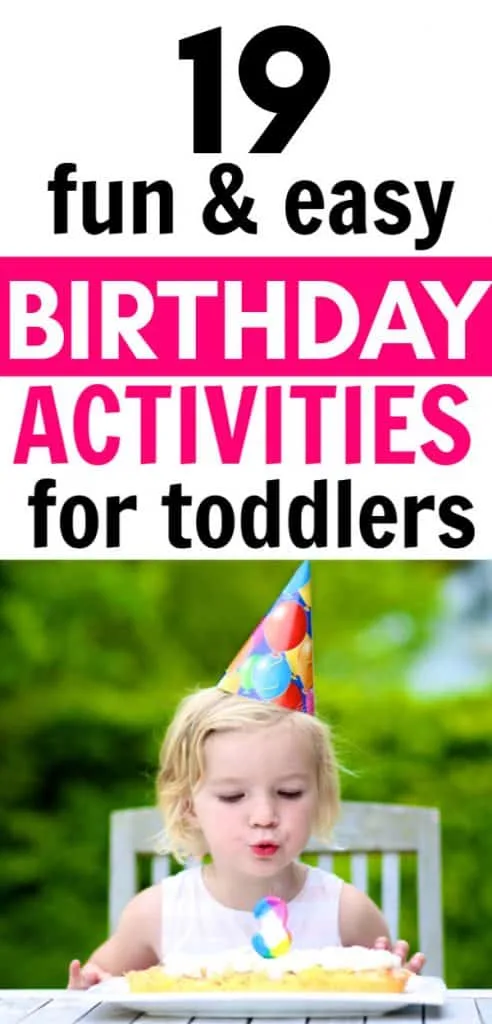 what can i do for a 2 year old birthday without party