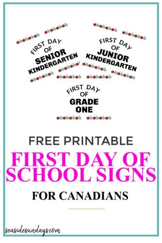 first day of kindergarten sign free download