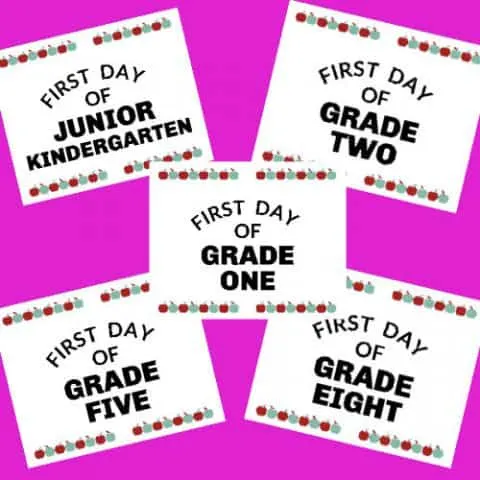first day of kindergarten sign free download