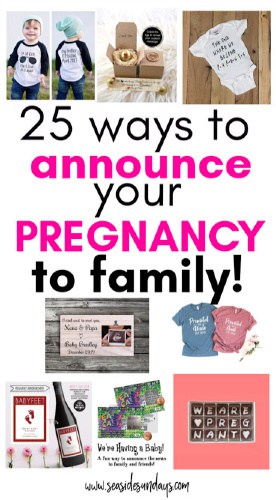 ways to announce pregnancy to family in person
