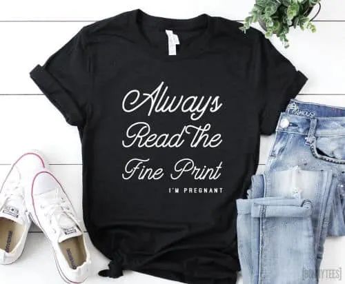 ways to announce pregnancy to family in person - t shirt for mom to be