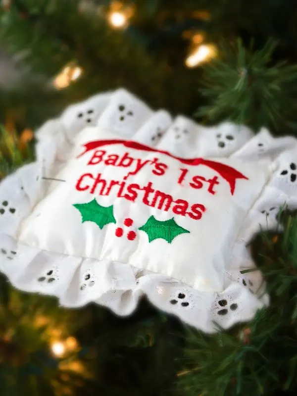 Baby's first Christmas ornament