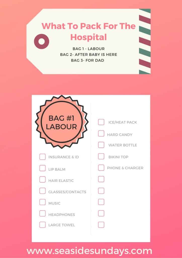 hospital bag checklist for labour