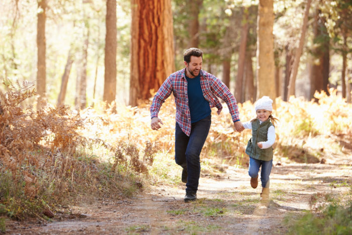 father daughter hike